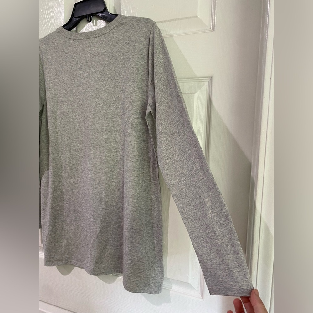 Soft Surroundings Gray Long Sleeve Layering Tunic Top Women's Size Medium - Picture 8 of 10